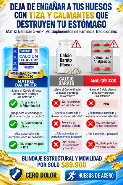 CALCIO + VITAMINA D3 + K2 + B12 MEJORA TU SALUD, MEJORA TU VIDA