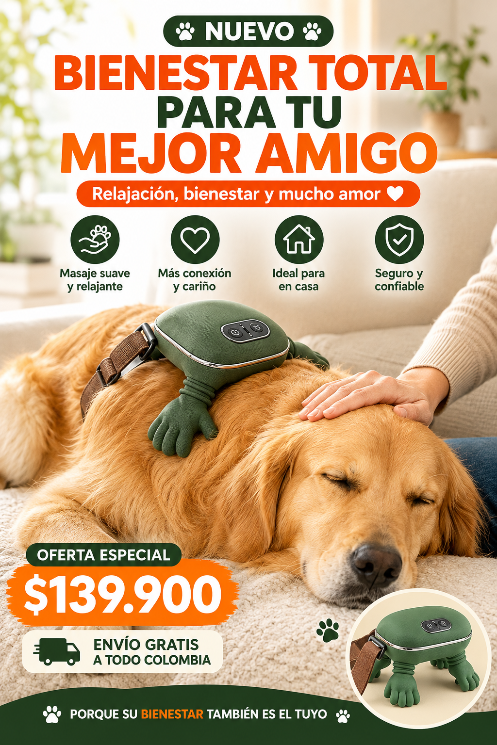Masajeador para Mascotas